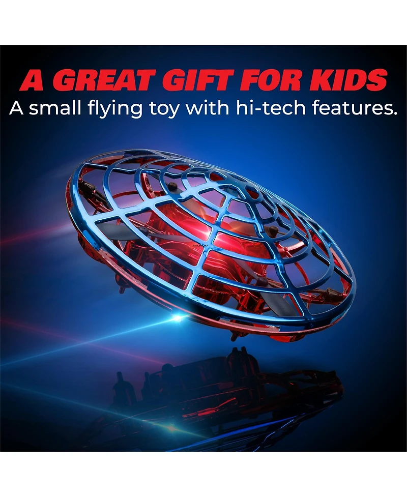 Force1 Scoot Combo Hand Operated Drone for Kids or Adults - Red And Blue