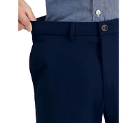 Haggar Men's Premium No Iron Khaki Straight-Fit Stretch Flat-Front Pants