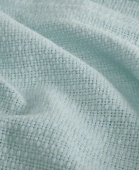 Madison Park Freshspun Basketweave Cotton Blanket
