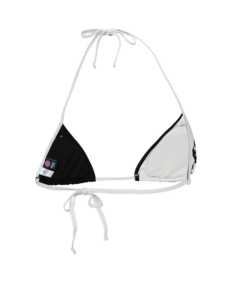 Women's G-iii 4Her by Carl Banks Black, White Lsu Tigers Play Action Bikini Top
