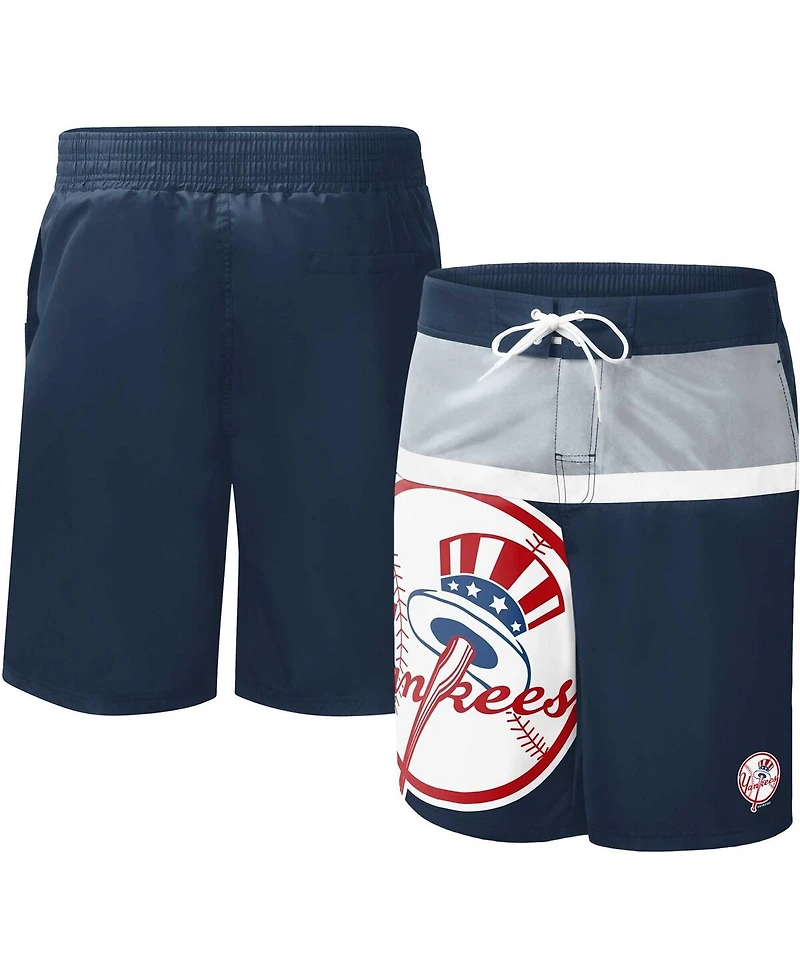 Men's G-iii Sports by Carl Banks Navy New York Yankees Sea Wind Swim Shorts