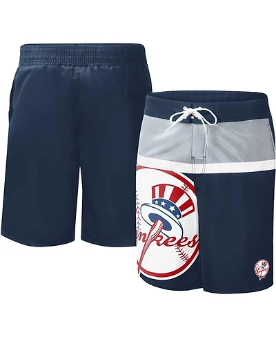 Men's G-iii Sports by Carl Banks Navy New York Yankees Sea Wind Swim Shorts