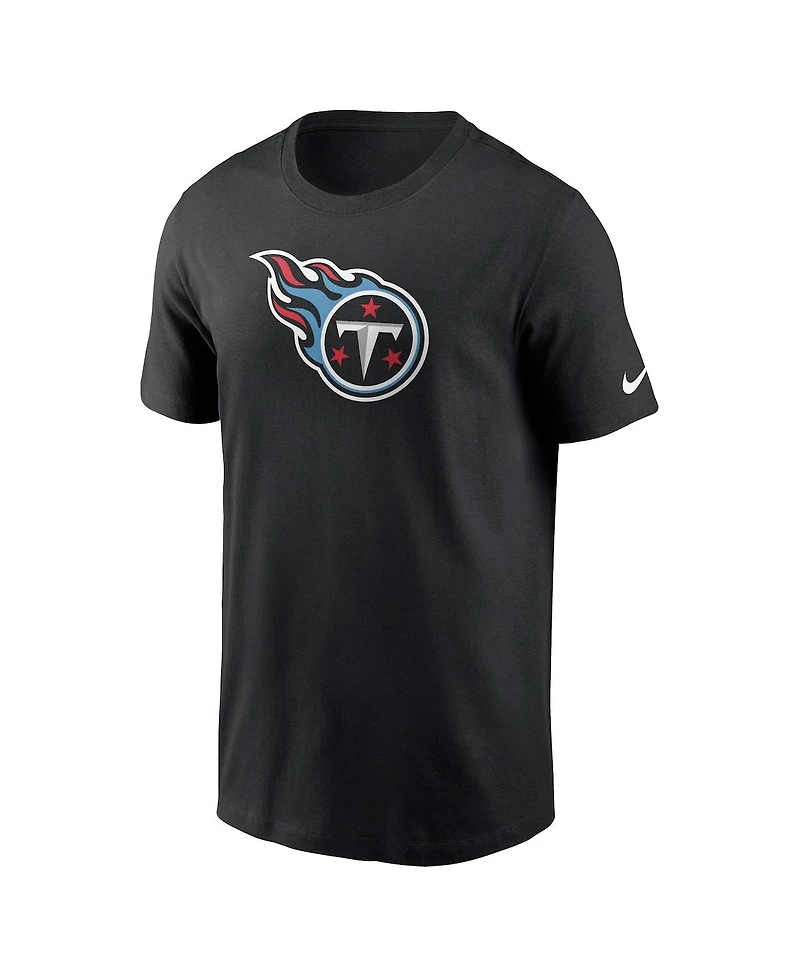 Men's Nike Black Tennessee Titans Logo Essential T-shirt