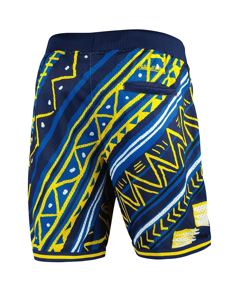 Men's Mitchell & Ness Navy La Galaxy Tribal Fashion Shorts