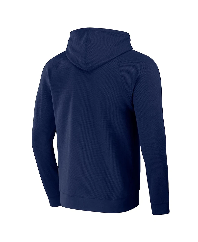 Men's Darius Rucker Collection by Fanatics Navy Boston Red Sox Waffle-Knit Pullover Hoodie