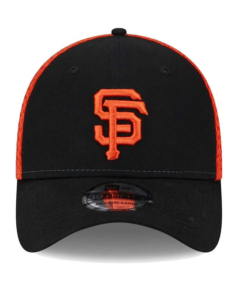 Men's New Era Black San Francisco Giants Team Neo 39THIRTY Flex Hat