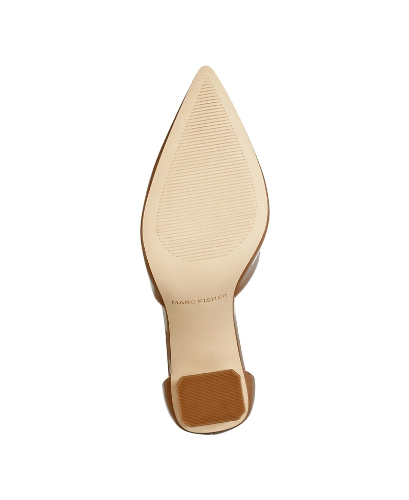 Marc Fisher Women's Demeter Adjustable Ankle Strap Dress Pumps - Light Natural