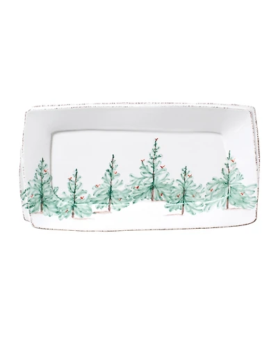 Vietri Melamine Lastra Holiday Rectangular Platter 18"
