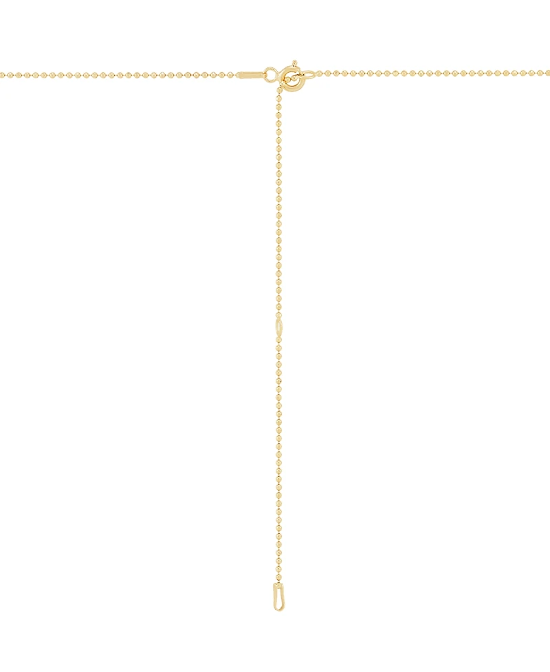 Diamond Mary Pendant Necklace (1/10 ct. t.w.) in 14k Gold-Plated Sterling Silver, 16" + 4" extender