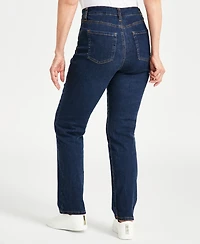 Style & Co Women's Curvy Straight-Leg High Rise Jeans