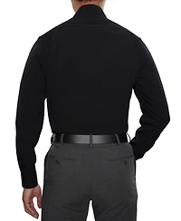 Men Classic-Fit Solid Color Dress Shirt