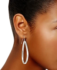 14k Gold Vermeil Earrings, Teardrop Dangle Earrings (Also Sterling Silver)