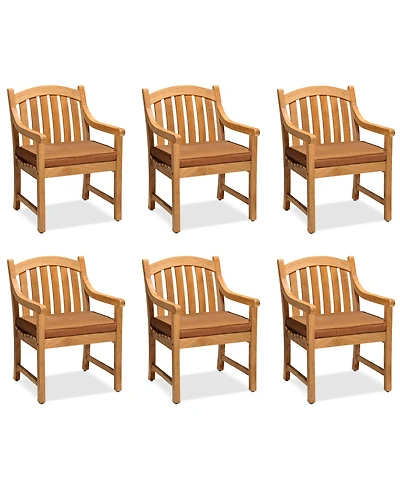 Set of Bristol Teak Outdoor Dining Chairs