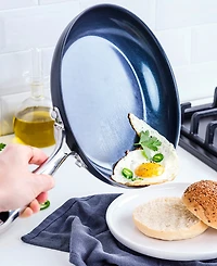 Blue Diamond Hard Anodized Ceramic Nonstick 2 Piece Frying Pan Set