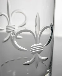 Rolf Glass Fleur De Lis Cooler Highball Glass 15oz