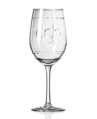 Rolf Glass Fleur De Lis White Wine Glass 12oz