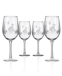 Rolf Glass Heron White Wine Glass 12oz- Set of 4 Glasses