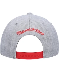 Men's Mitchell & Ness Heather Gray Portland Trail Blazers Hardwood Classics 2.0 Snapback Hat