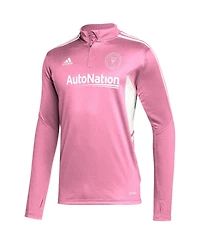 Men's adidas Pink Inter Miami Cf Quarter-Zip Aeroready Training Top