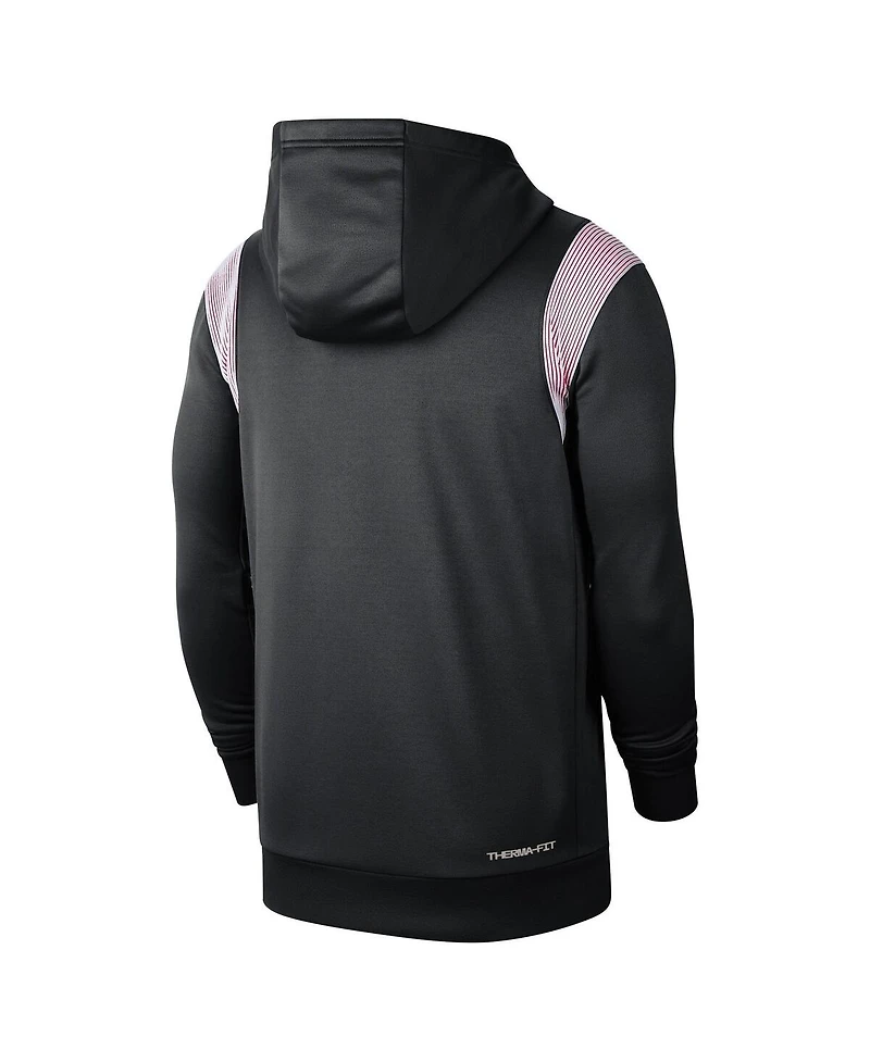 Men's Nike Black Stanford Cardinal 2022 Game Day Sideline Performance Pullover Hoodie