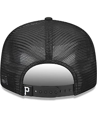 Men's New Era Black Pittsburgh Pirates Street Trucker 9FIFTY Snapback Hat