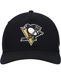 Men's '47 Brand Black Pittsburgh Penguins Primary Hitch Snapback Hat