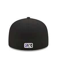 Men's New Era Black Winston-Salem Dash Marvel x Minor League 59FIFTY Fitted Hat