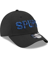 Men's New Era Black Tottenham Hotspur Overlay 9FORTY Adjustable Hat