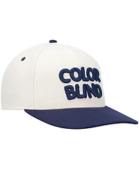 Men's Color Blind Cream, Navy Love Yourself Adjustable Snapback Hat