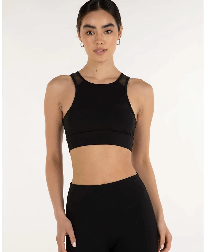 Rebody Active Women's Venti Mesh Longline Silkiflex Crop Bra