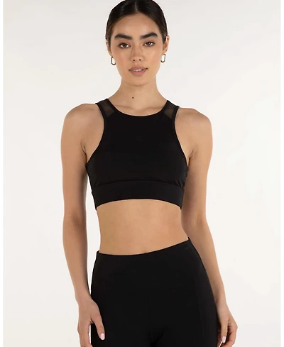 Rebody Active Women's Venti Mesh Longline Silkiflex Crop Bra