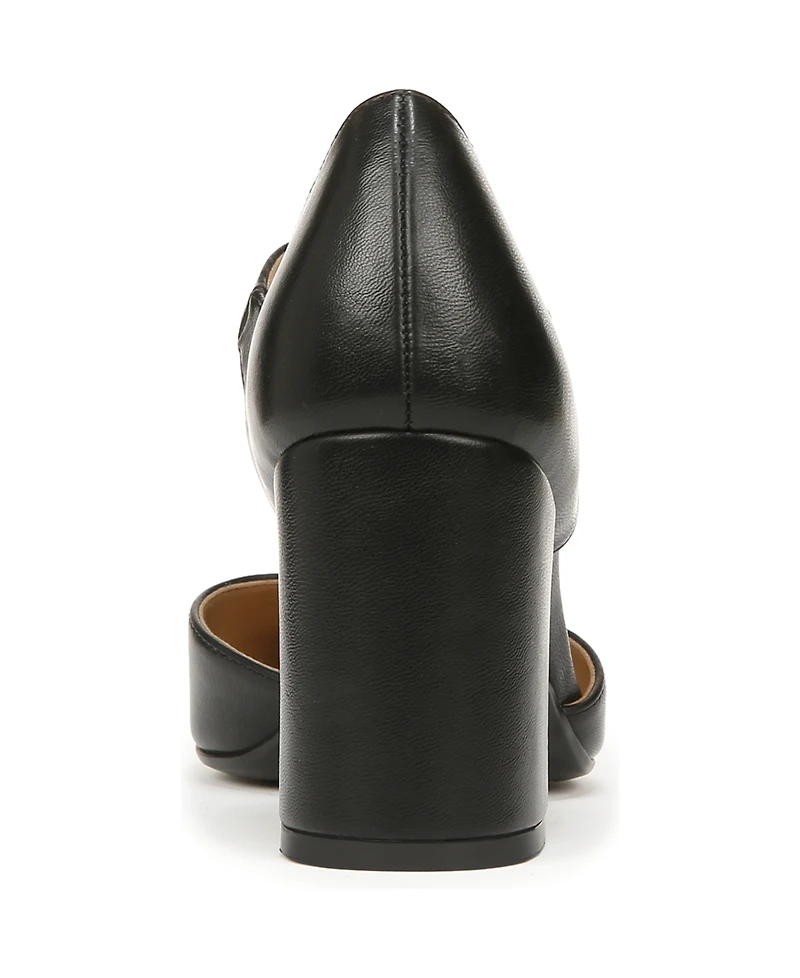 Naturalizer Women's Pixie Mary Jane Pointed Toe Block Heel Pumps