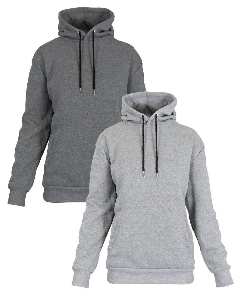 Galaxy By Harvic Women's Heavyweight Loose Fit Fleece Lined Pullover Hoodie Set, 2 Piece