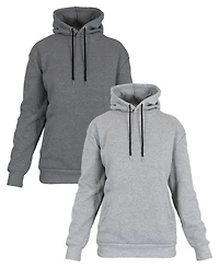 Galaxy By Harvic Women's Heavyweight Loose Fit Fleece Lined Pullover Hoodie Set, 2 Piece