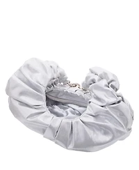 Nina Ruched Metallic Hobo