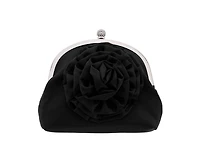 Nina Flower Embellished Frame Crossbody Clutch