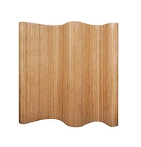 vidaXL Room Divider Bamboo Natural 98.4"x65"