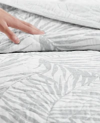 Closeout! Tommy Bahama Home Palmday Cotton Reversible 3 Piece Quilt Set