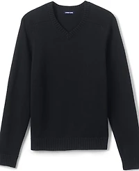 Lands' End Men's Cotton Modal V-neck Sweater