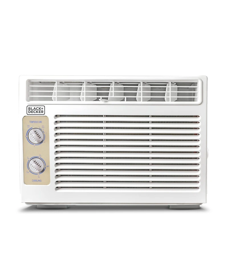 Black+Decker Window Air Conditioner 5,000 Btu, Cools Up to 150 Square Feet White