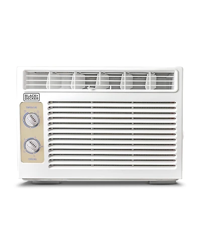Black+Decker Window Air Conditioner 5,000 Btu, Cools Up to 150 Square Feet White