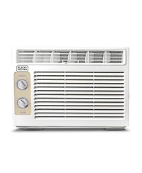 Black+Decker Window Air Conditioner 5,000 Btu, Cools Up to 150 Square Feet White