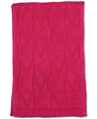 Michael Michael Kors Women's Debossed Knit Metallic Beanie & Scarf Set