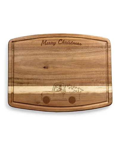 Disney's Mickey Mouse Christmas Ovale Acacia Cutting Board