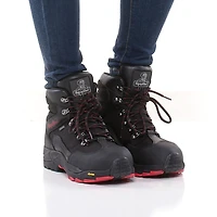 RefrigiWear Women's Black Widow Warm Insulated Waterproof Leather Work Boots