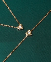 Audrey by Aurate Diamond Heart 18" Pendant Necklace (1/10 ct. t.w.) in Gold Vermeil, Created for Macy's
