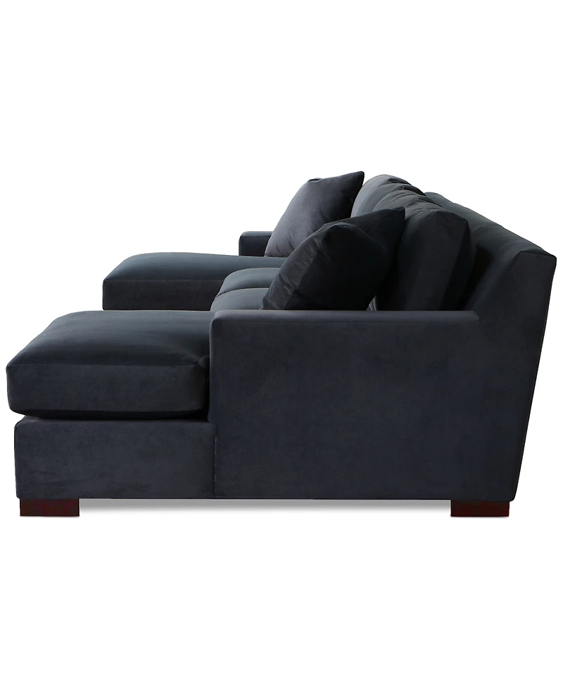 Marristin 146" 3-Pc. Fabric Double Chaise Sectional, Created for Macy's