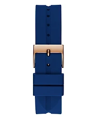 Guess Women's Multi-Function Blue Silicone Watch 34mm