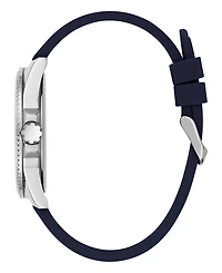 Guess Men's Analog Navy Silicone Watch 44mm