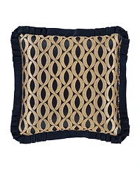 J Queen New York Biagio Square Embellished Decorative Pillow, 20" x 20"